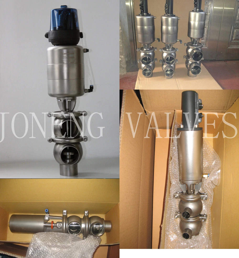 Stainless Steel Sanitary Food Grade Manually Clamped Stop and Reversing Valve Y Type