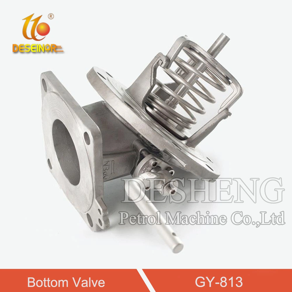 Sanitary Stainless Steel Aseptic Tank Bottom Valve with Steam